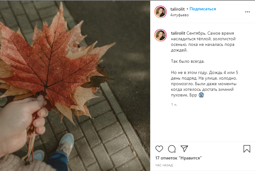 Фото дня: осенний букет в Алтуфьеве